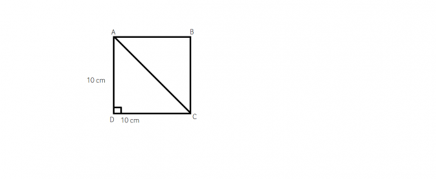cum aflam diagonala intr-un patrat